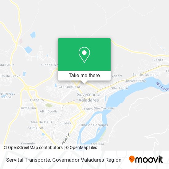 Servital Transporte map