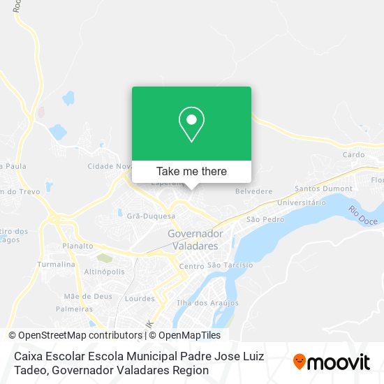 Caixa Escolar Escola Municipal Padre Jose Luiz Tadeo map