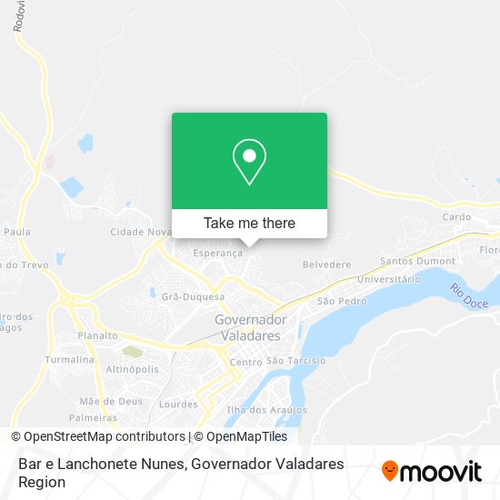 Bar e Lanchonete Nunes map