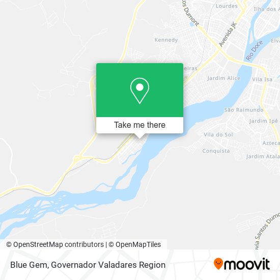 Mapa Blue Gem