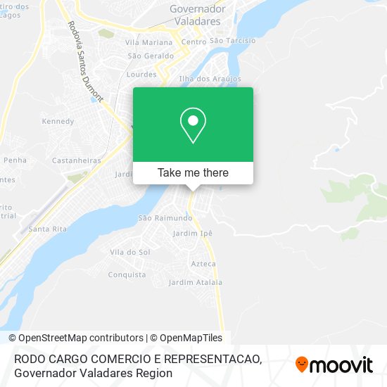 Mapa RODO CARGO COMERCIO E REPRESENTACAO