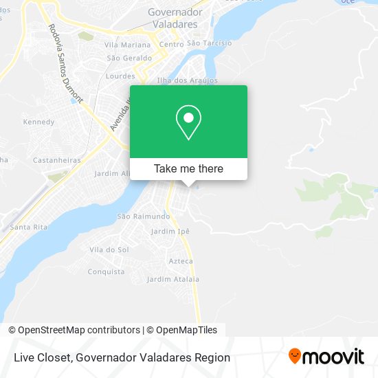 Live Closet map