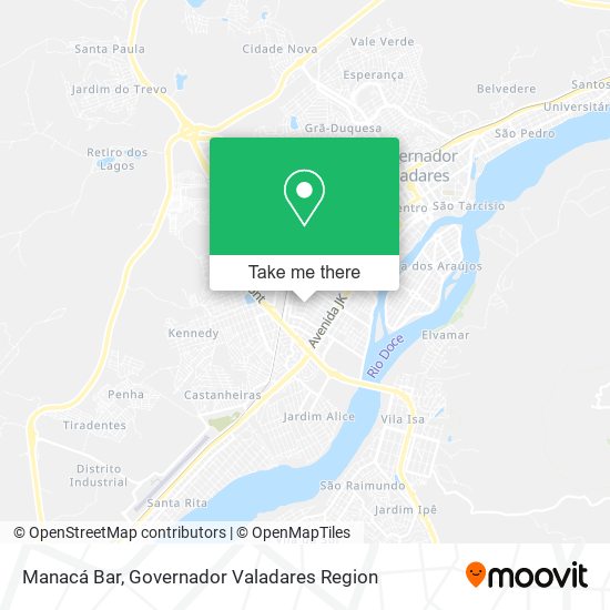 Mapa Manacá Bar