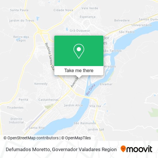 Mapa Defumados Moretto