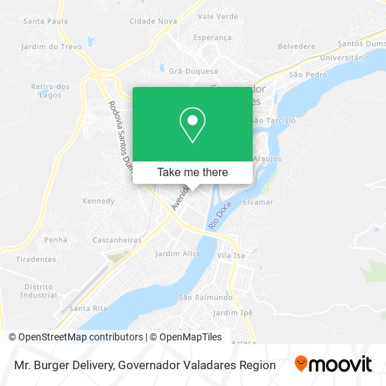 Mapa Mr. Burger Delivery