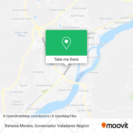 Mapa Betania Moveis