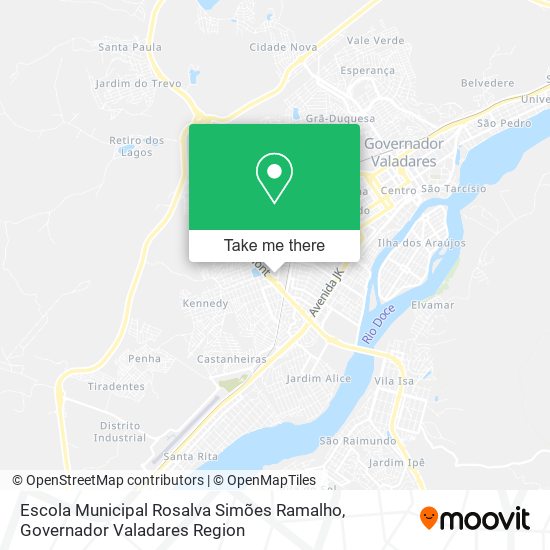 Mapa Escola Municipal Rosalva Simões Ramalho