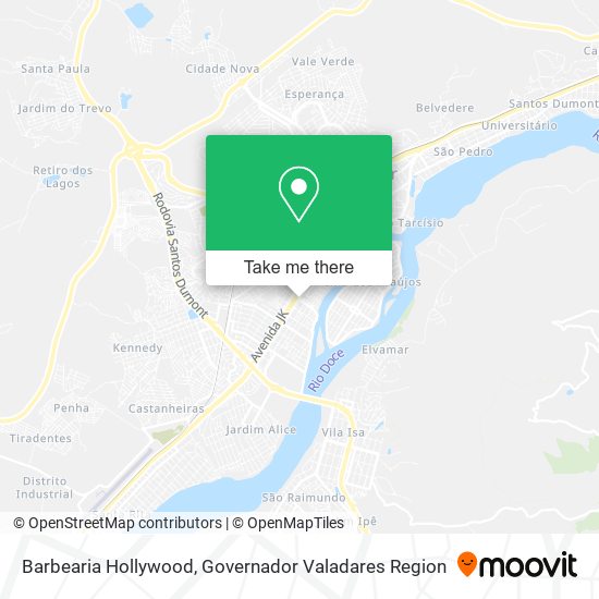 Barbearia Hollywood map