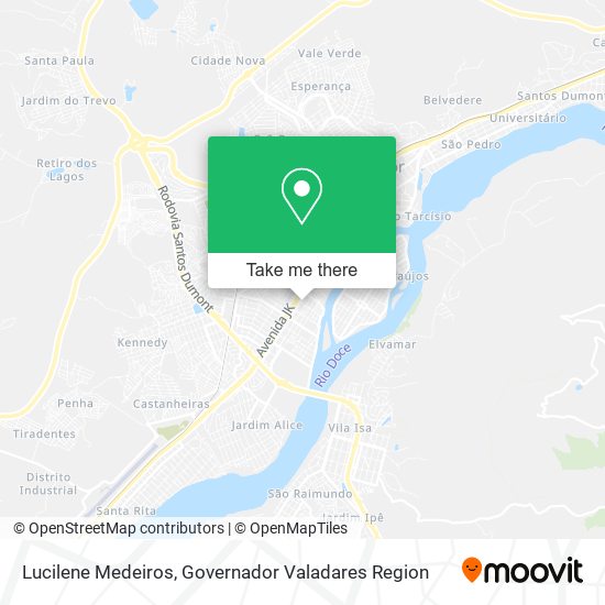 Lucilene Medeiros map