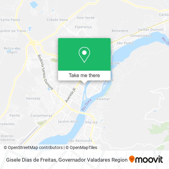 Gisele Dias de Freitas map