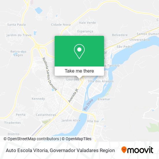 Mapa Auto Escola Vitoria