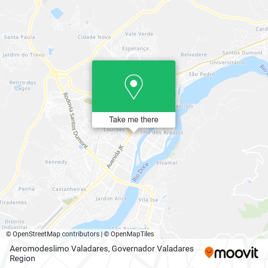 Aeromodeslimo Valadares map