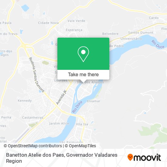 Banetton Atelie dos Paes map