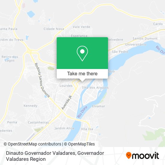 Dinauto Governador Valadares map