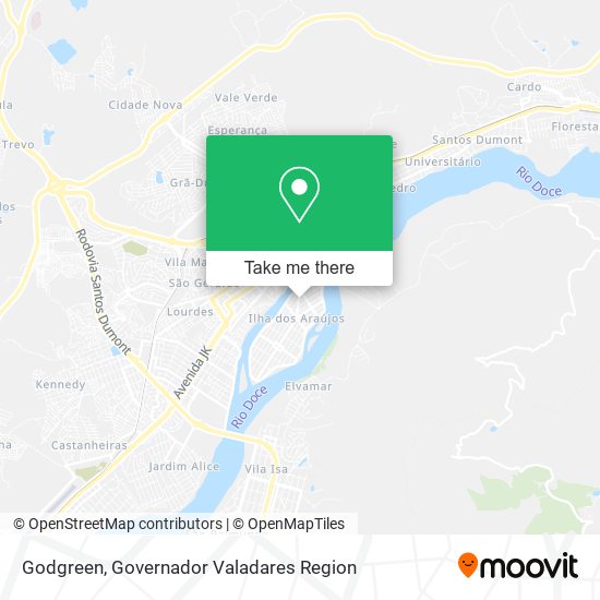 Godgreen map