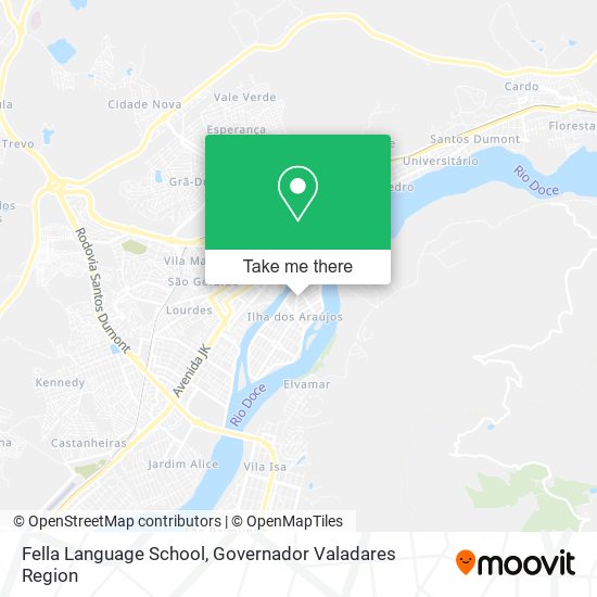 Fella Language School map