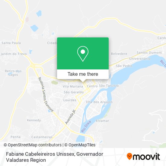 Mapa Fabiane Cabeleireiros Unissex