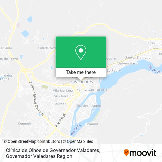 Mapa Clínica de Olhos de Governador Valadares