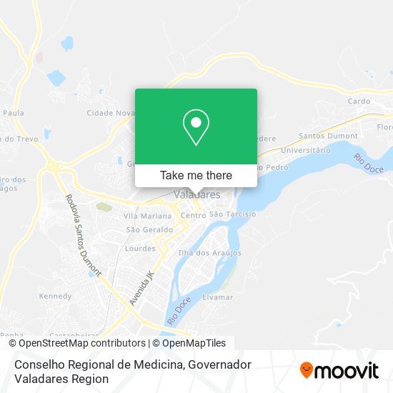 Conselho Regional de Medicina map