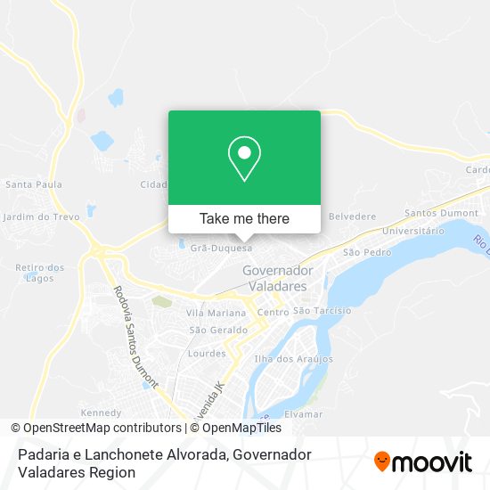 Padaria e Lanchonete Alvorada map