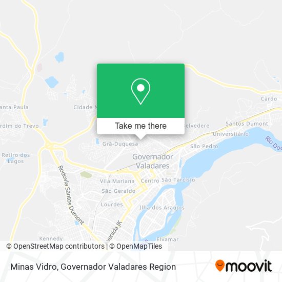 Minas Vidro map
