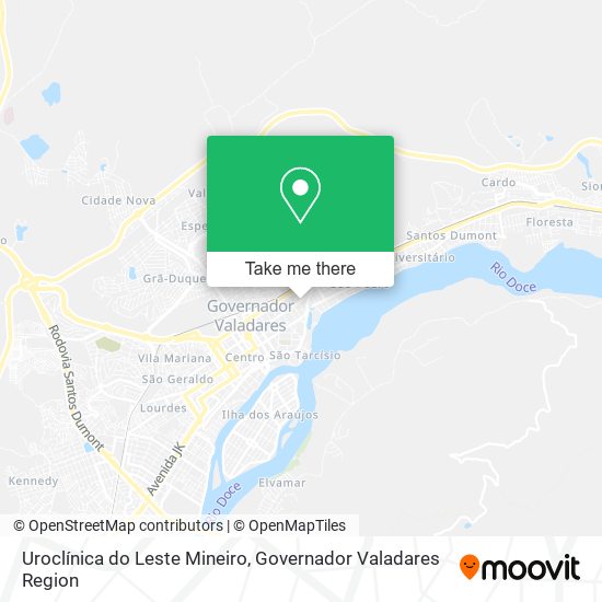 Uroclínica do Leste Mineiro map