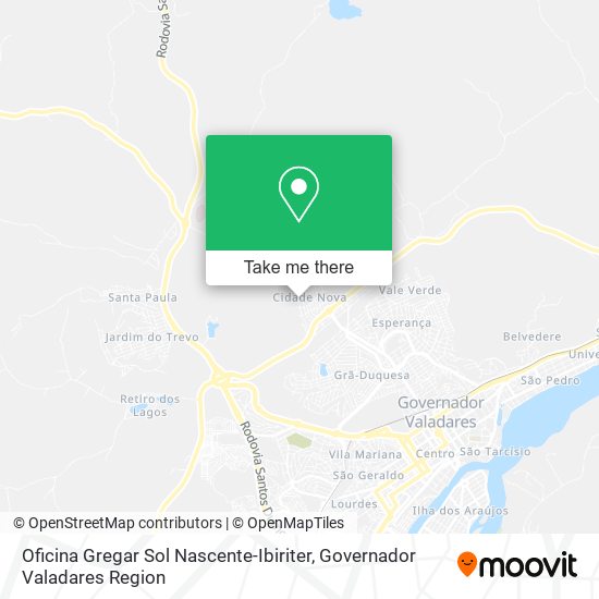 Oficina Gregar Sol Nascente-Ibiriter map