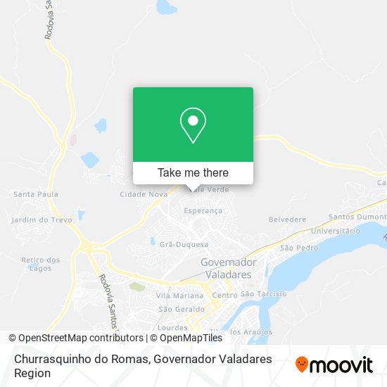 Mapa Churrasquinho do Romas