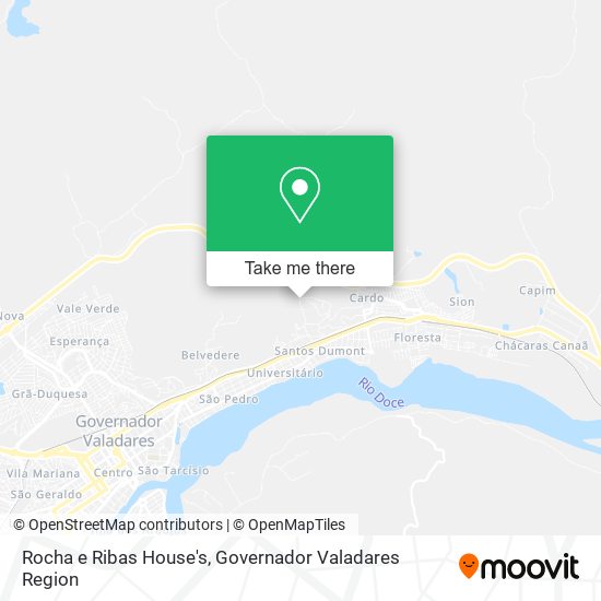 Rocha e Ribas House's map