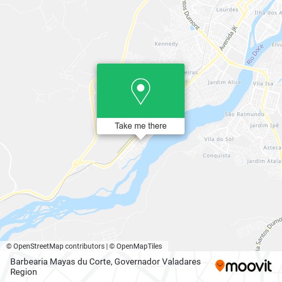 Barbearia Mayas du Corte map