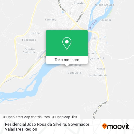 Mapa Residencial Joao Rosa da Silveira