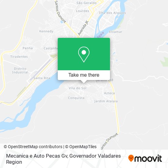 Mapa Mecanica e Auto Pecas Gv