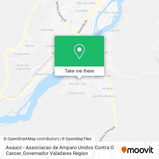 Asaucc - Associacao de Amparo Unidos Contra O Cancer map