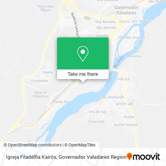 Igreja Filadélfia Kairós map