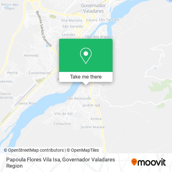 Mapa Papoula Flores Vila Isa
