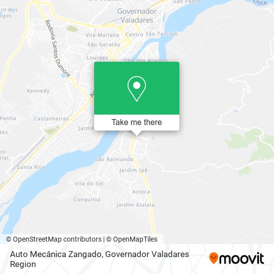 Auto Mecânica Zangado map