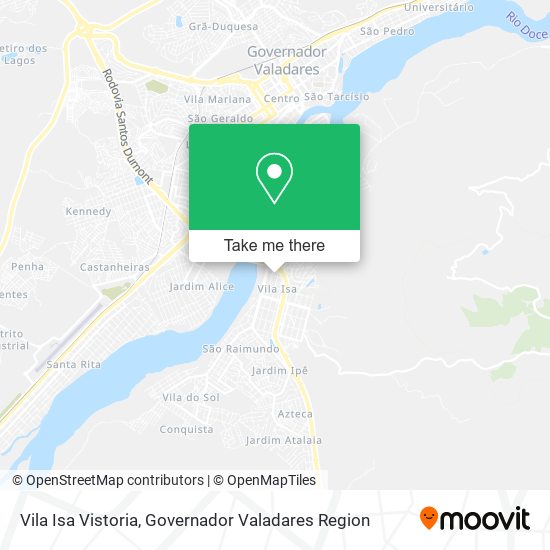 Mapa Vila Isa Vistoria