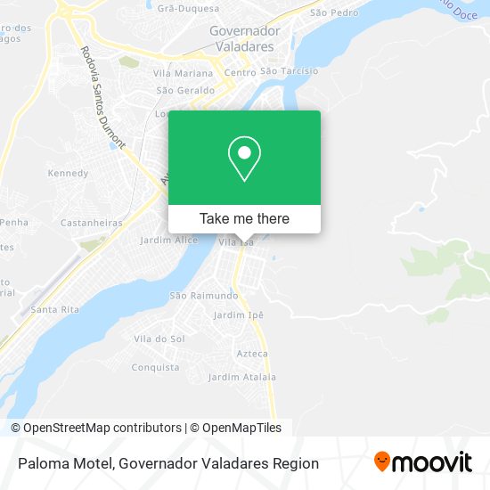 Paloma Motel map