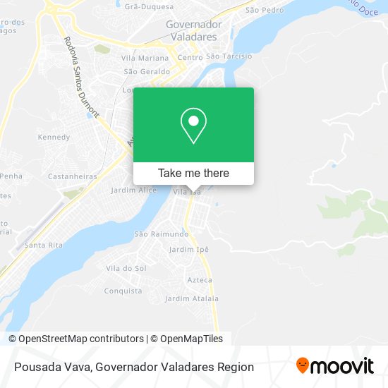 Pousada Vava map