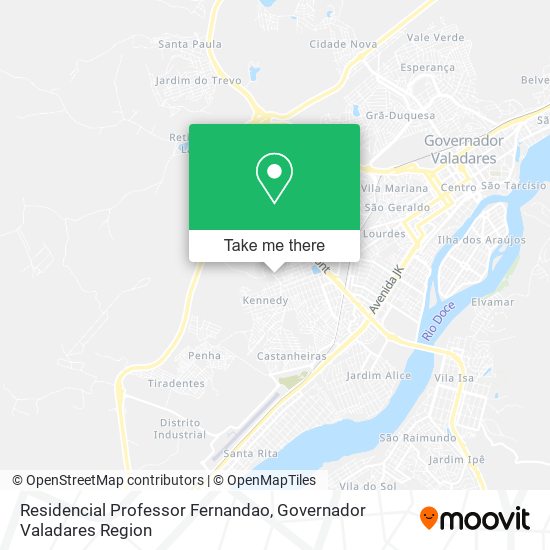 Mapa Residencial Professor Fernandao