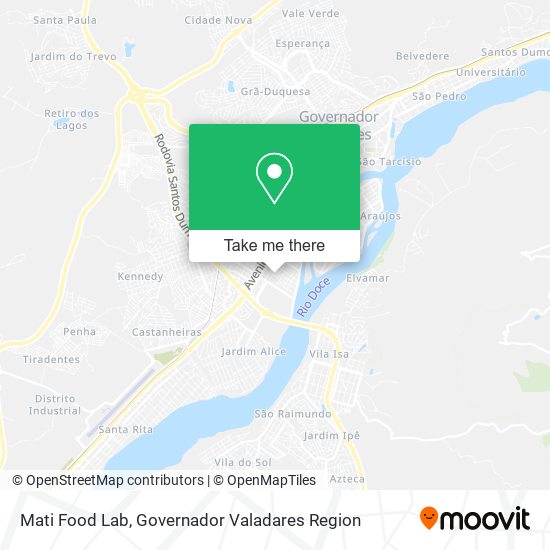 Mati Food Lab map