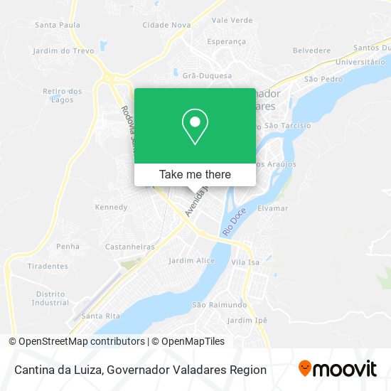 Mapa Cantina da Luiza