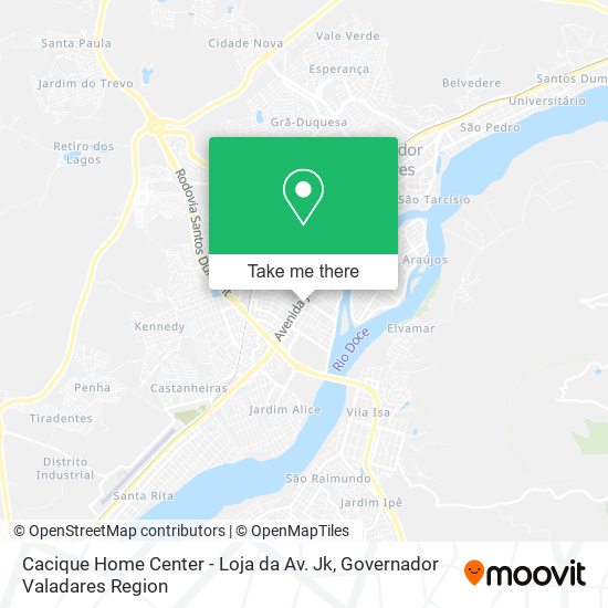 Cacique Home Center - Loja da Av. Jk map