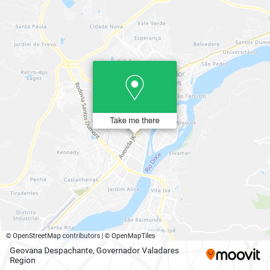Geovana Despachante map