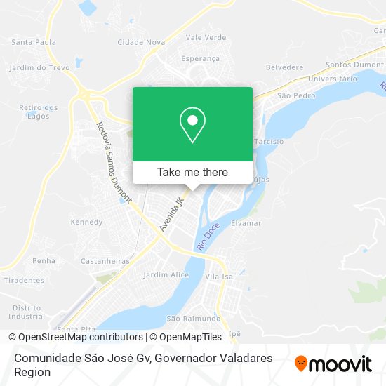 Mapa Comunidade São José Gv