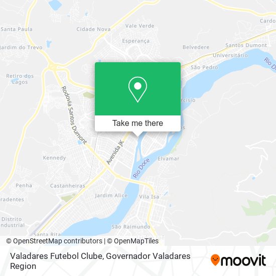 Valadares Futebol Clube map