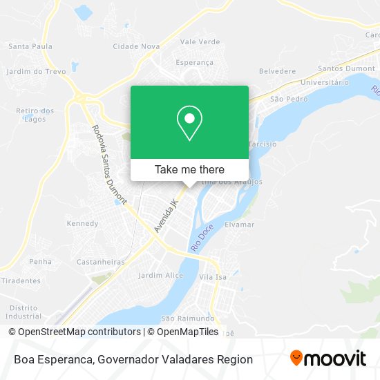 Boa Esperanca map