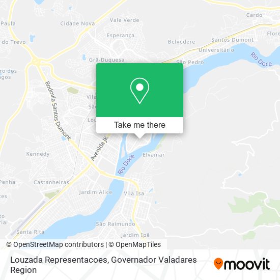 Louzada Representacoes map