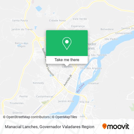 Manacial Lanches map