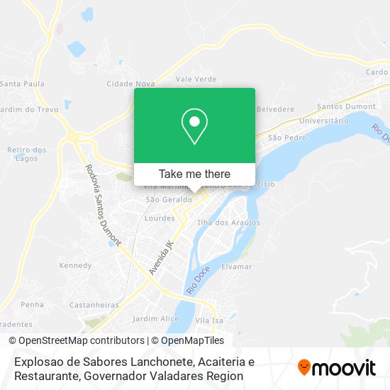 Explosao de Sabores Lanchonete, Acaiteria e Restaurante map